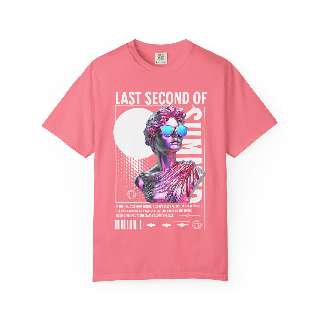 Retro Graphic Unisex T-Shirt: 'Last Second of Fun' Statue Design