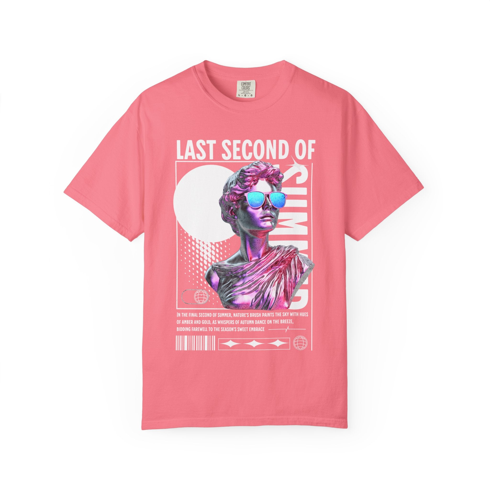 Retro Graphic Unisex T-Shirt: 'Last Second of Fun' Statue Design