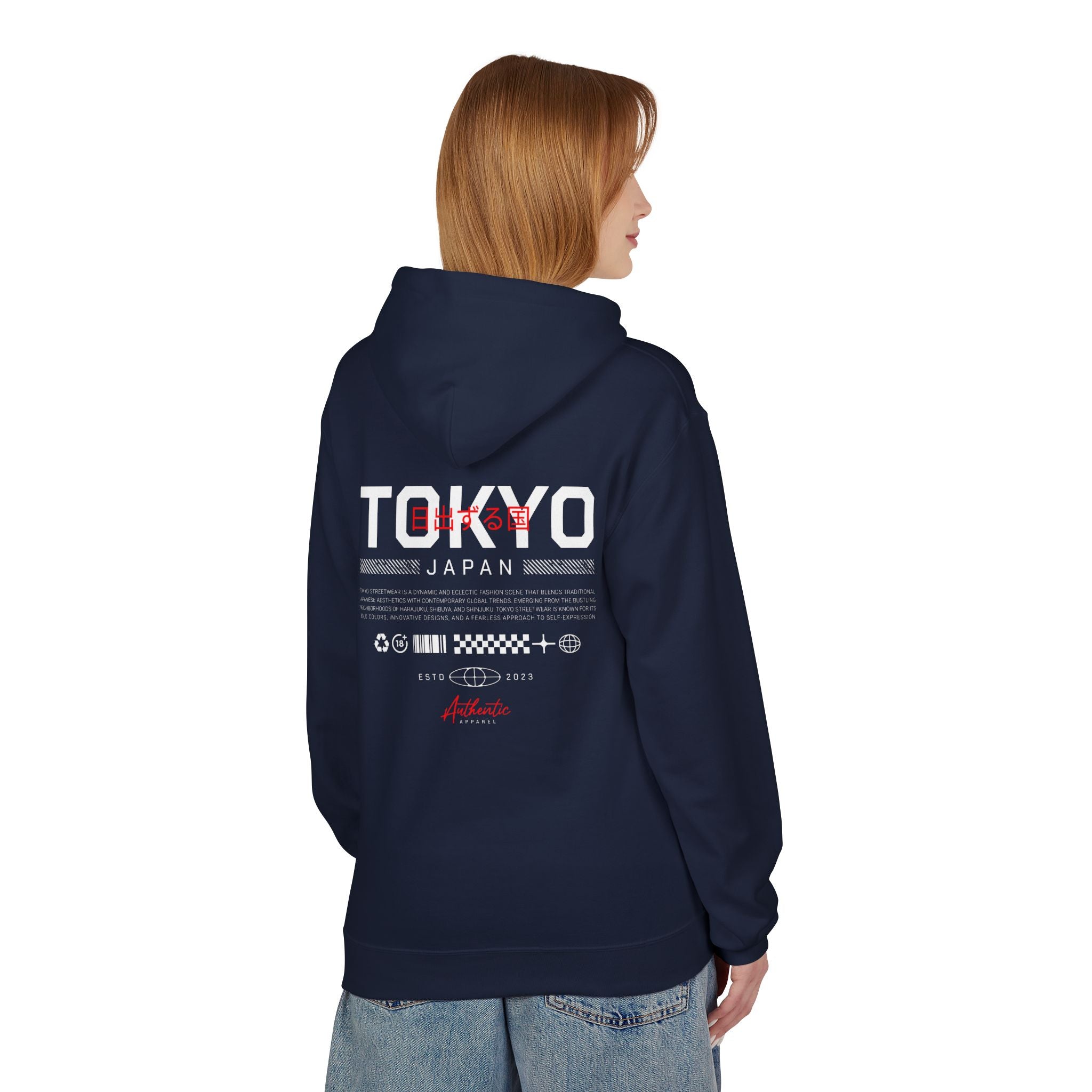 Japanese Style Fleece Unisex Hoodie