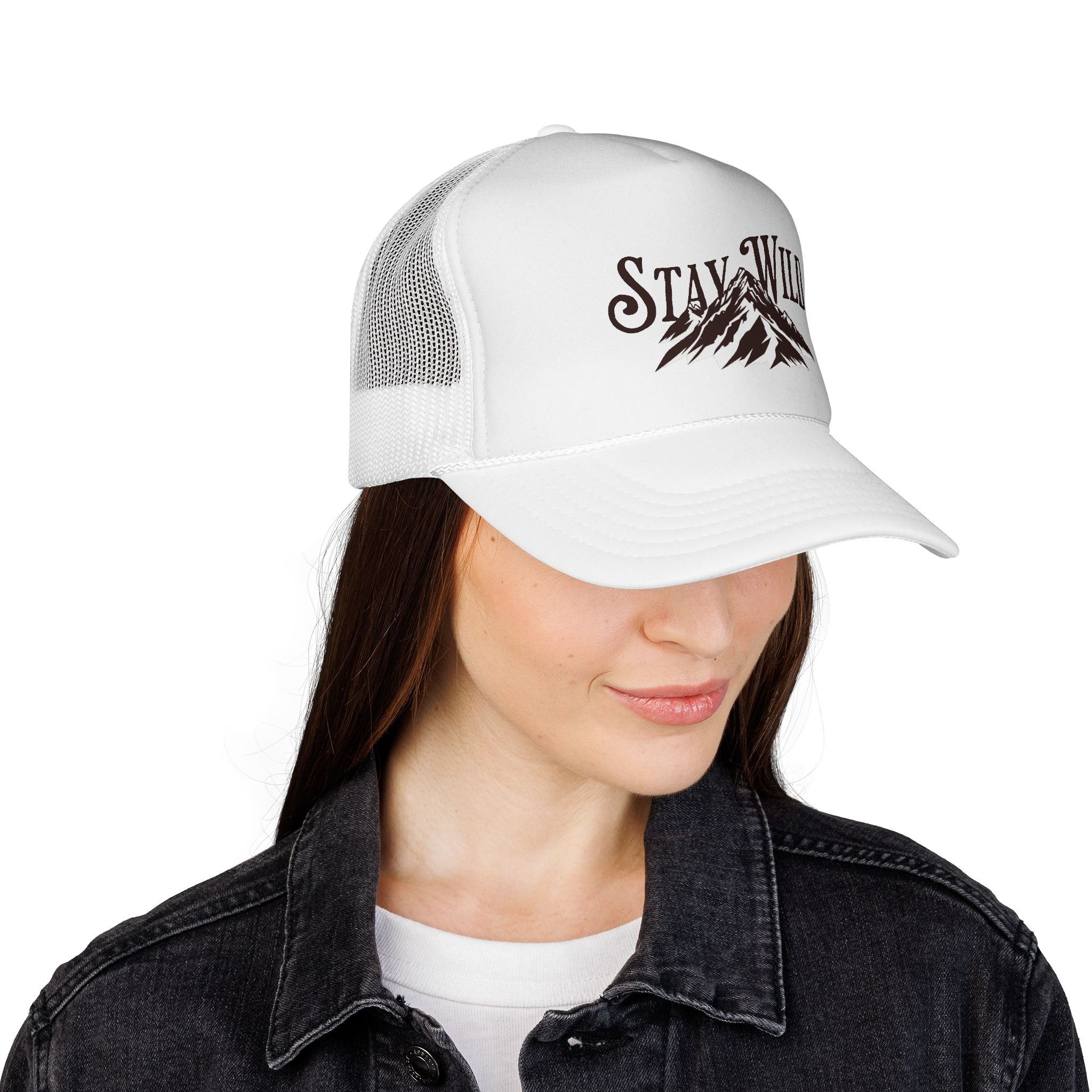 Stay Wild Trucker Cap Unisex - ESSENCES Drop 1