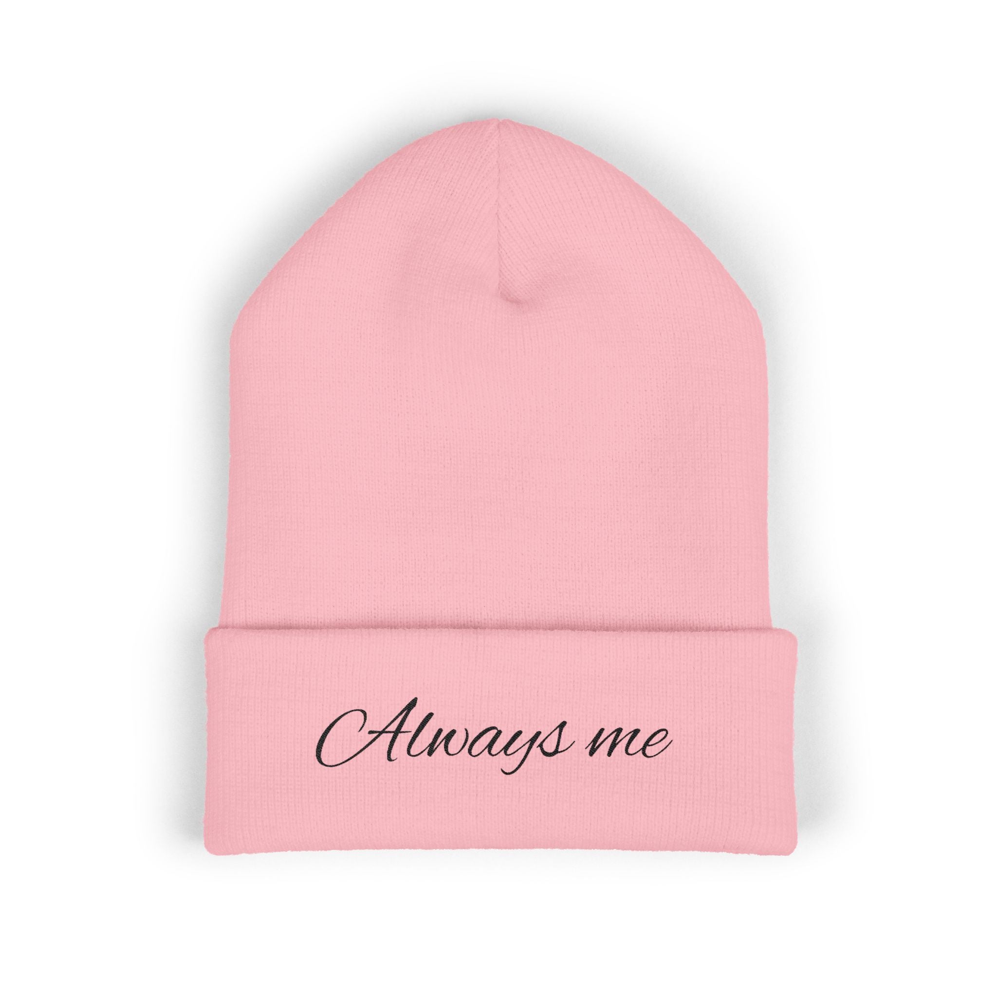Always Me" Embroidered Knit Unisex Beanie - ESSENCES