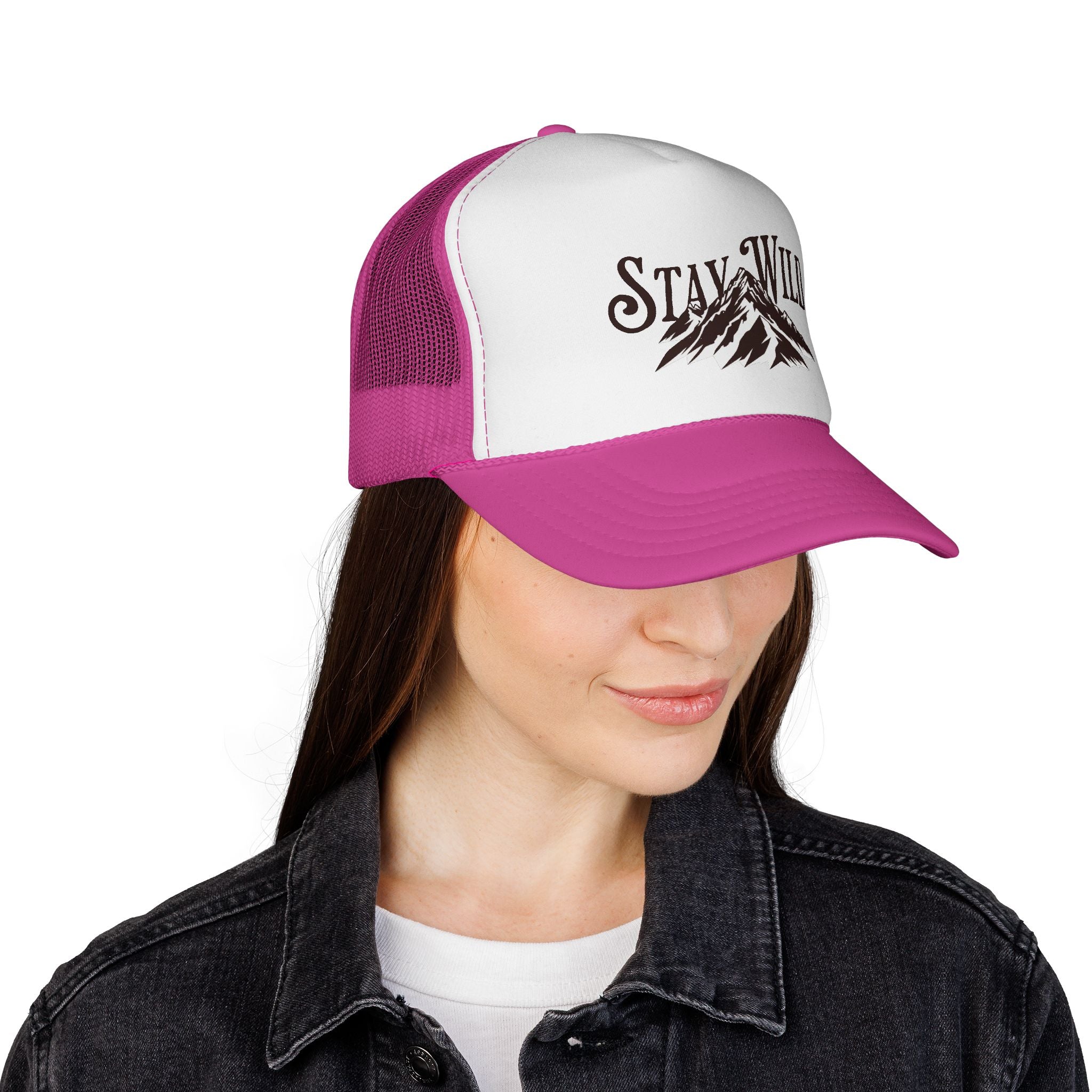 Stay Wild Trucker Cap Unisex - ESSENCES Drop 1