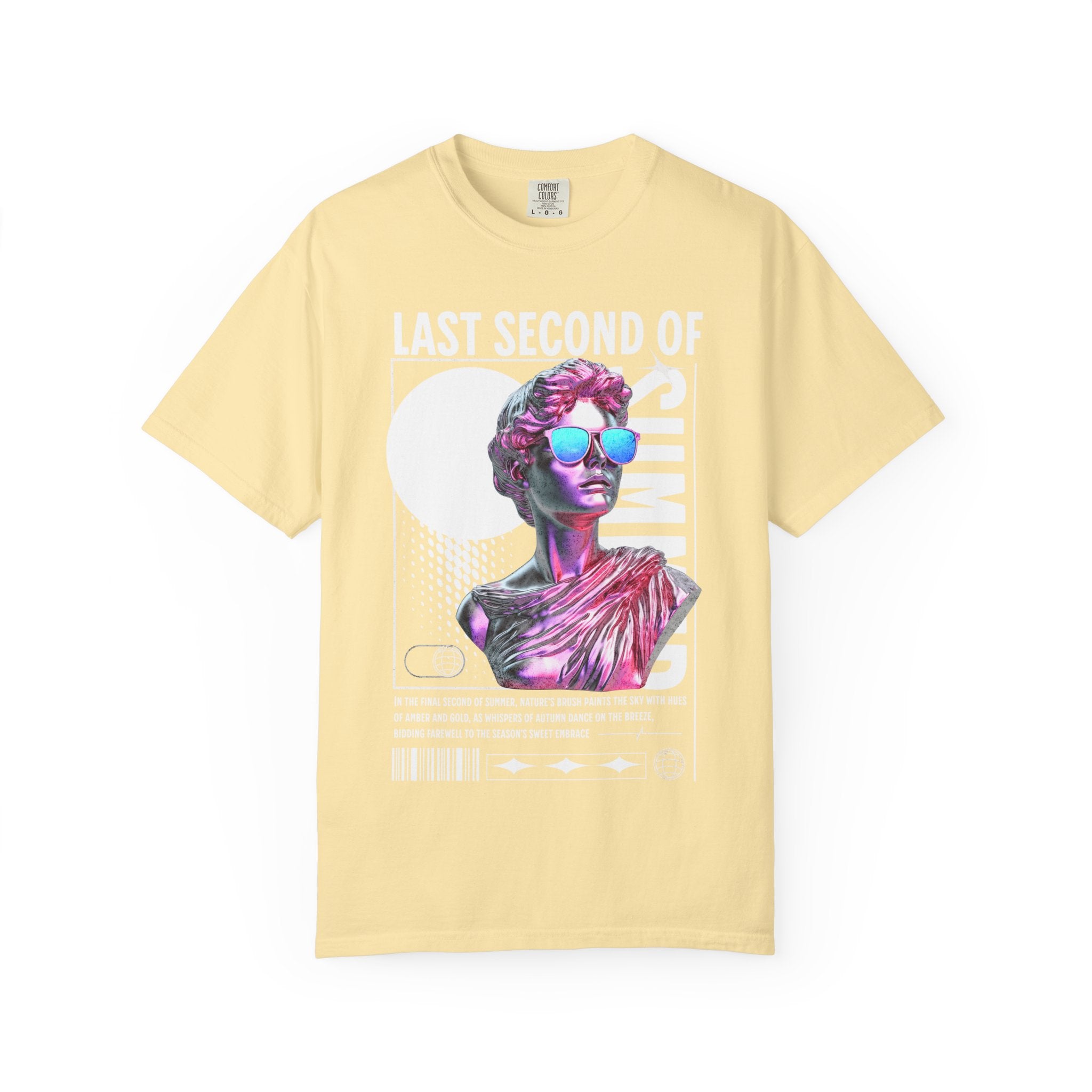 Retro Graphic Unisex T-Shirt: 'Last Second of Fun' Statue Design