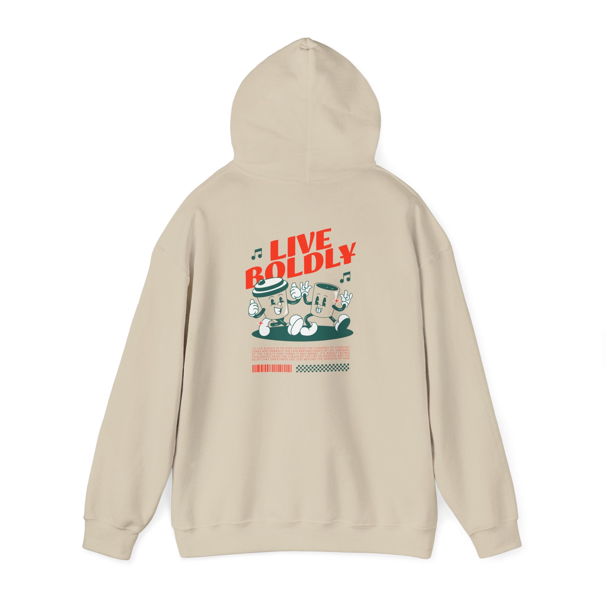 Live Boldly Graphic Hoodie - ESSENCES