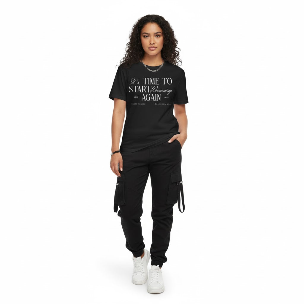 Dream Again Unisex T-Shirt | Aesthetic Motivational Vintage Tee - ESSENCES