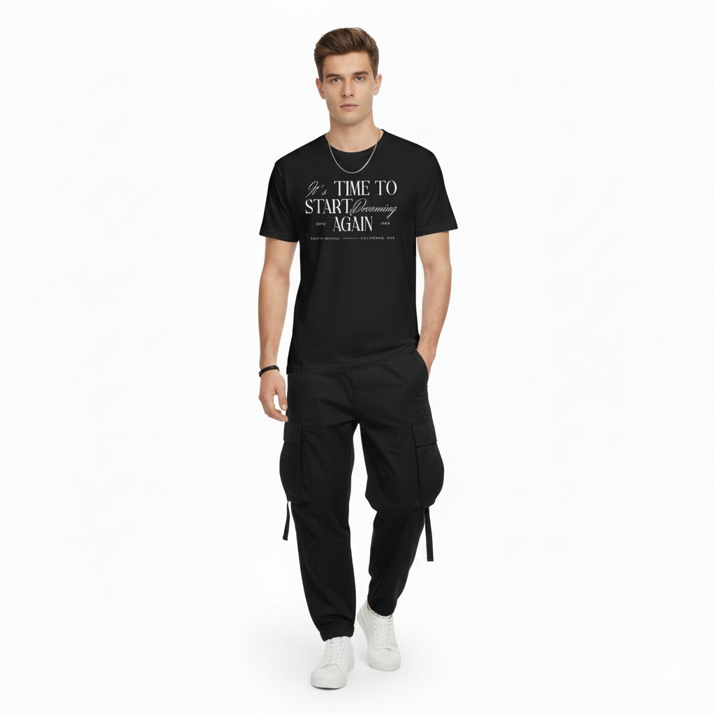 Dream Again Unisex T-Shirt | Aesthetic Motivational Vintage Tee - ESSENCES