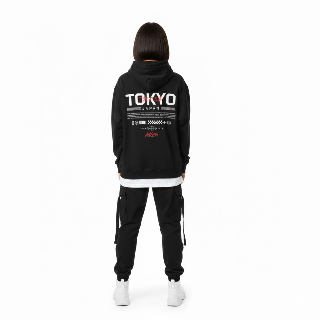 Japanese Style Fleece Unisex Hoodie