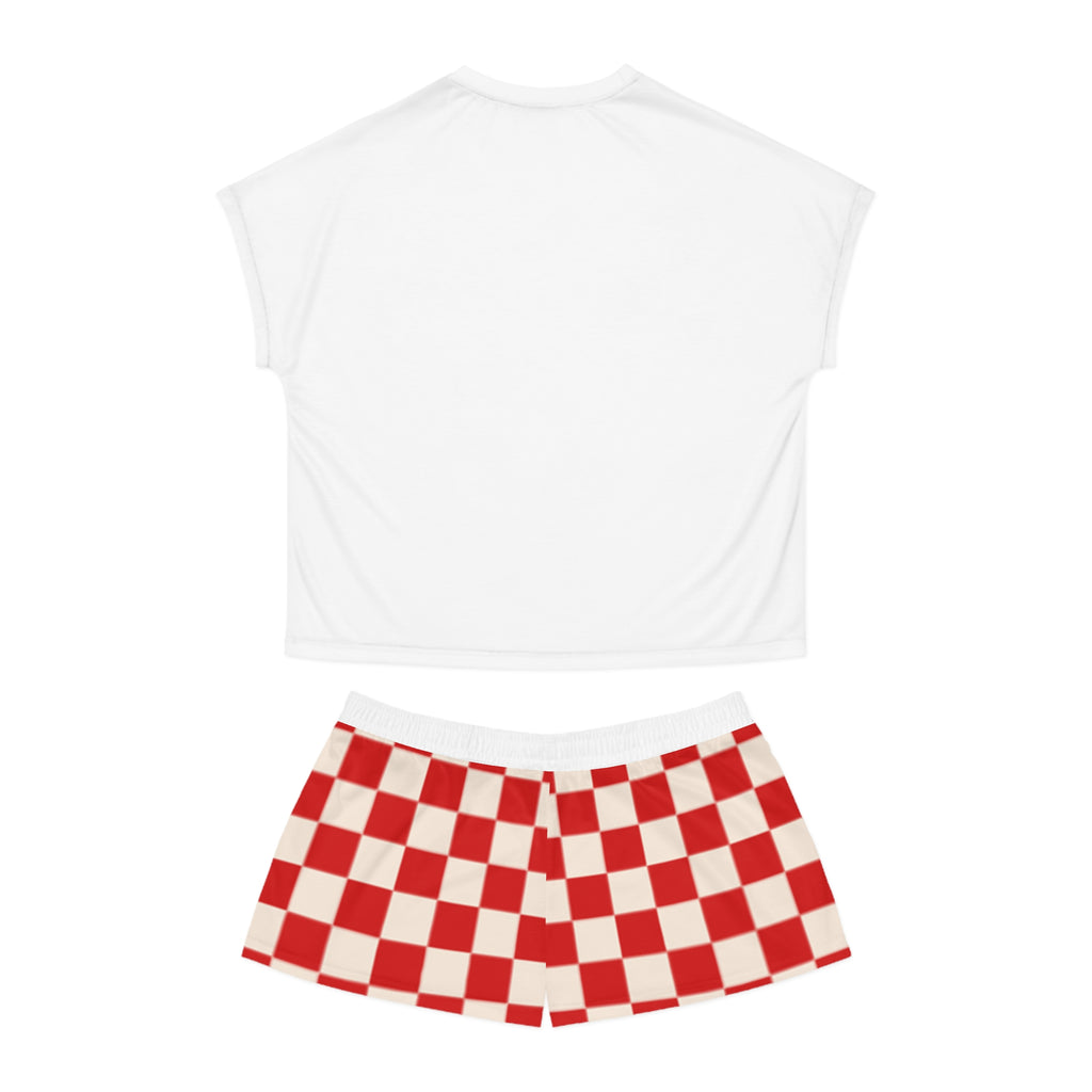 Women's Cozy Christmas Pajama Set | Short-Sleeve Flannel/Cotton Holiday PJs