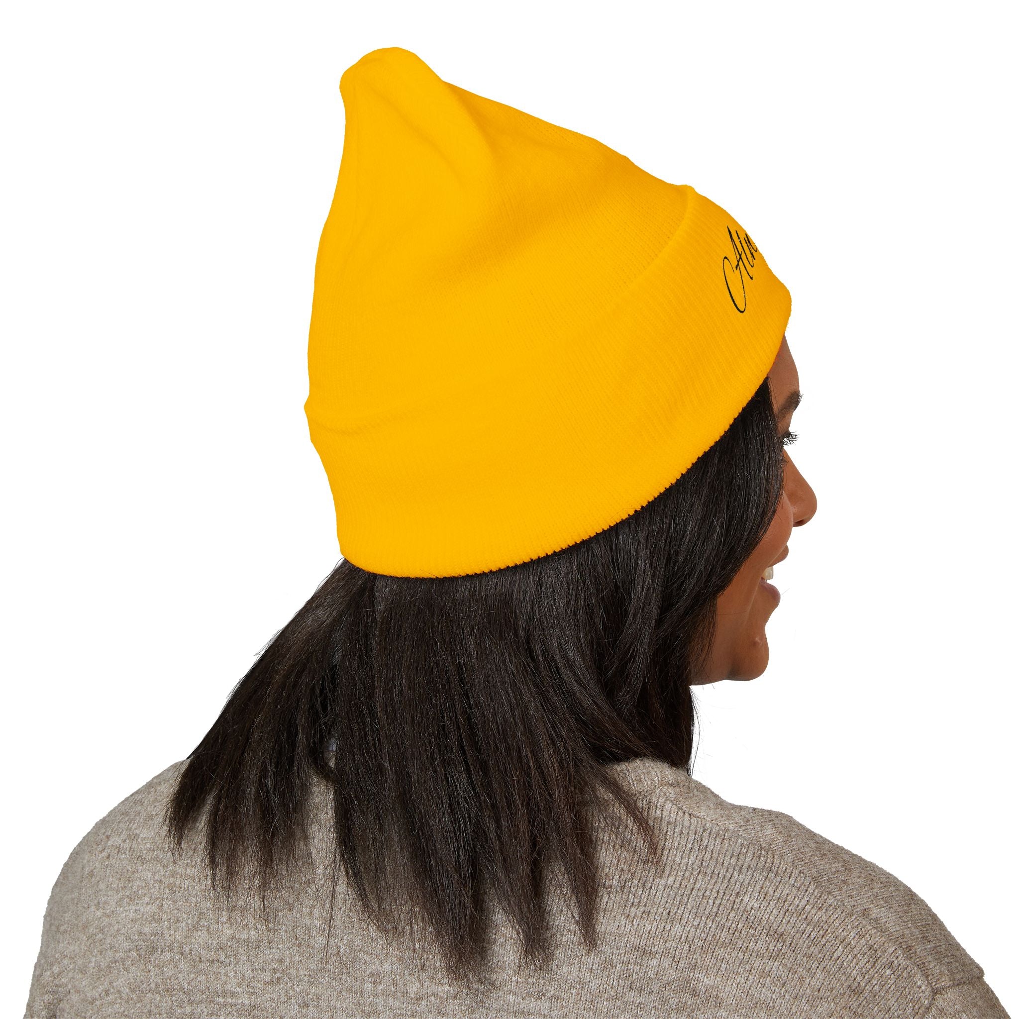 Always Me" Embroidered Knit Unisex Beanie - ESSENCES
