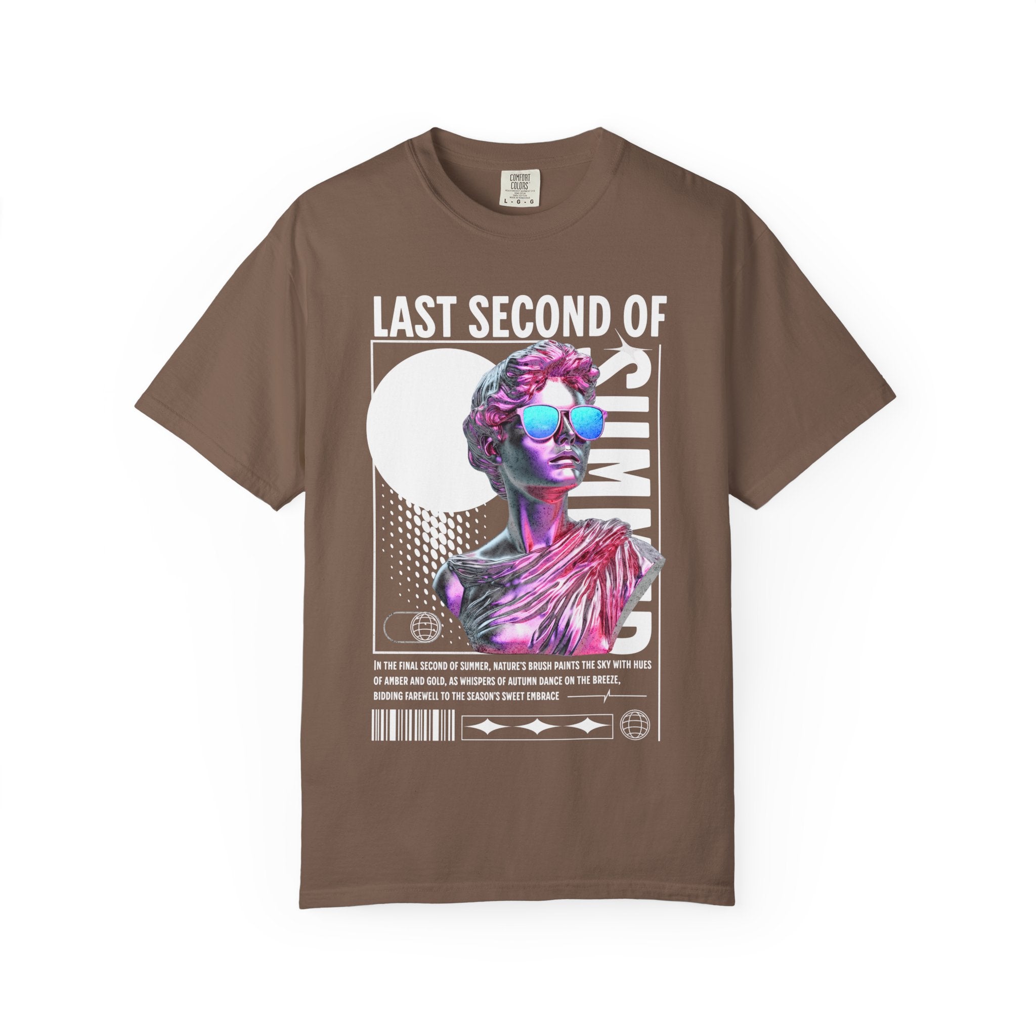 Retro Graphic Unisex T-Shirt: 'Last Second of Fun' Statue Design