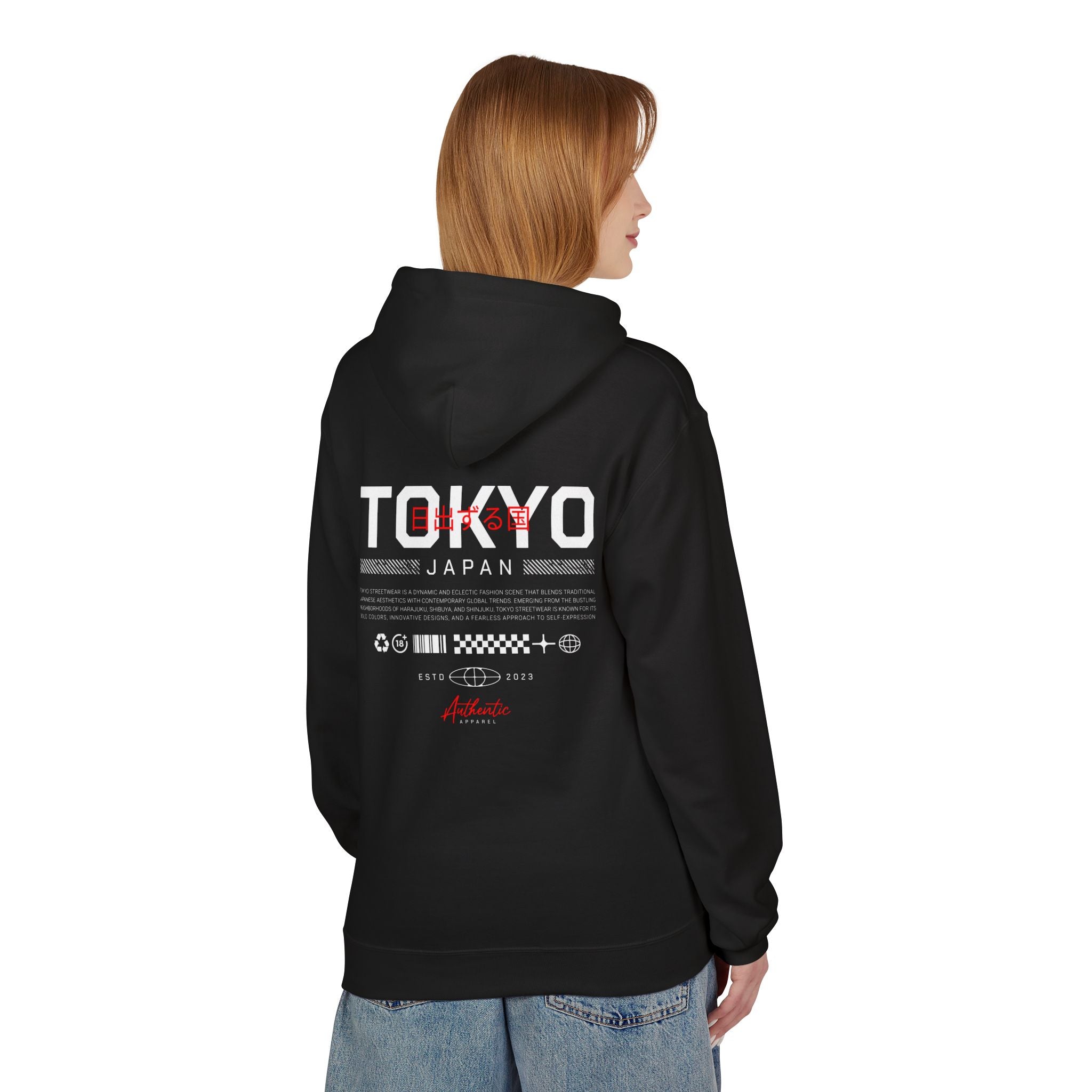 Japanese Style Fleece Unisex Hoodie