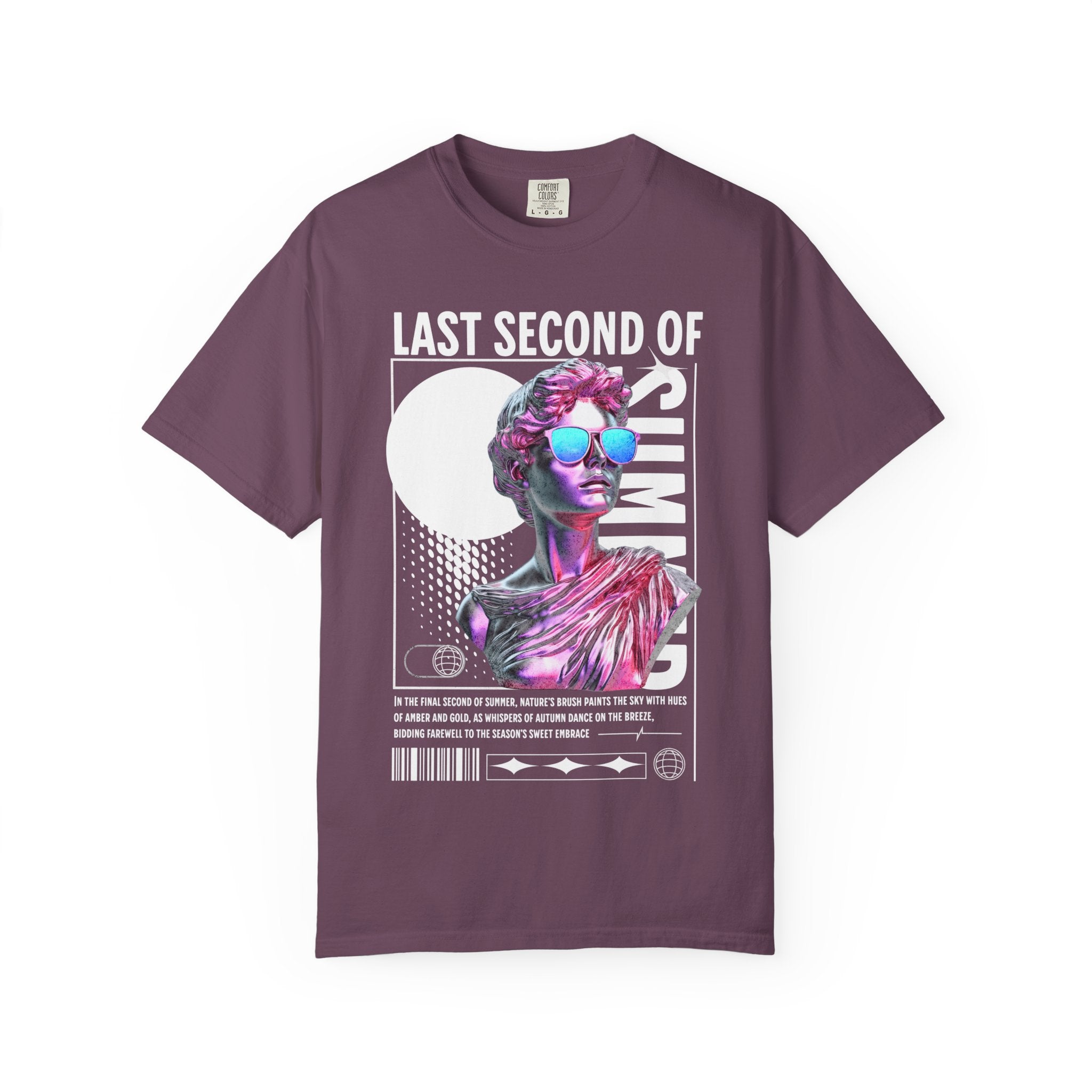 Retro Graphic Unisex T-Shirt: 'Last Second of Fun' Statue Design