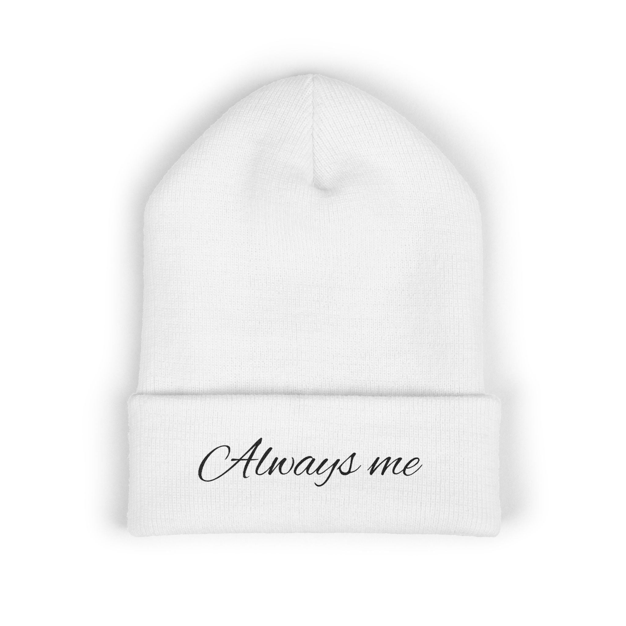 Always Me" Embroidered Knit Unisex Beanie - ESSENCES