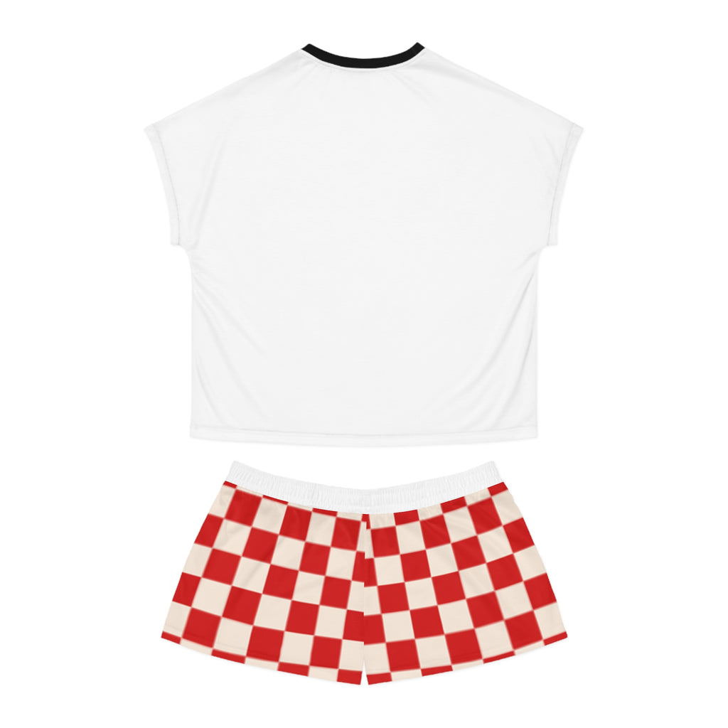 Women's Cozy Christmas Pajama Set | Short-Sleeve Flannel/Cotton Holiday PJs